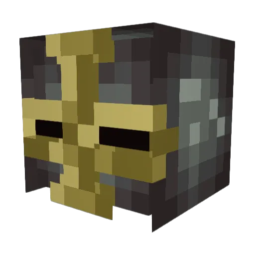 Shunipop Minecraft avatar head, 3D render