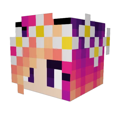 ShunkyBaby Minecraft avatar head, 3D render
