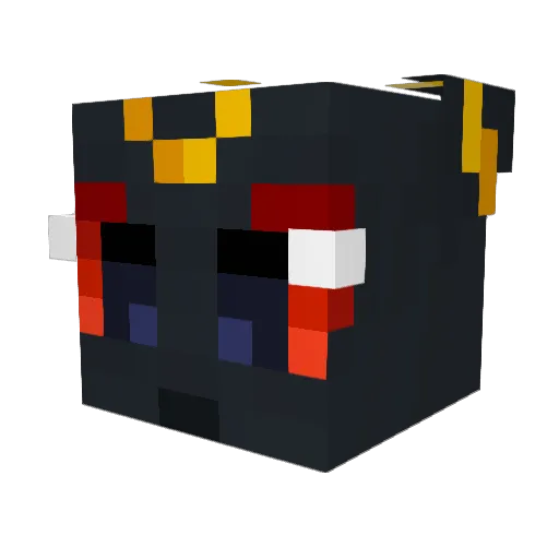 Shuntta Minecraft avatar head, 3D render