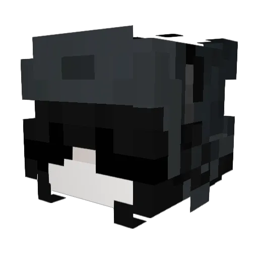 Shunumi Minecraft avatar head, 3D render
