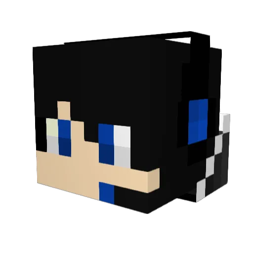ShunyaSO Minecraft avatar head, 3D render