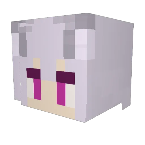Shuo_Shiro Minecraft avatar head, 3D render