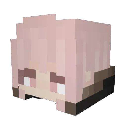 Shuo_Yan Minecraft avatar head, 3D render