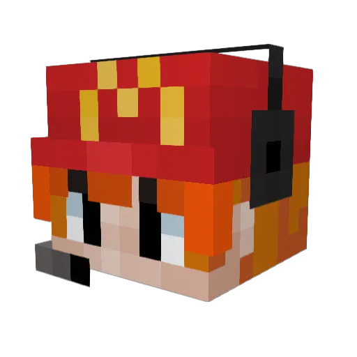 Shura_6969 Minecraft avatar head, 3D render