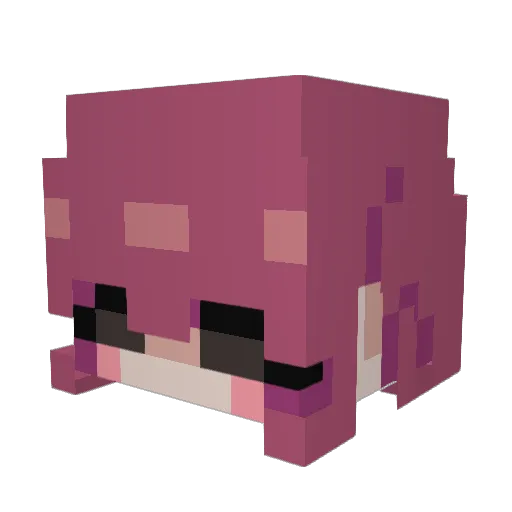 Shurn_ Minecraft avatar head, 3D render