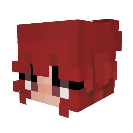 Shurpa Minecraft avatar head, 3D render