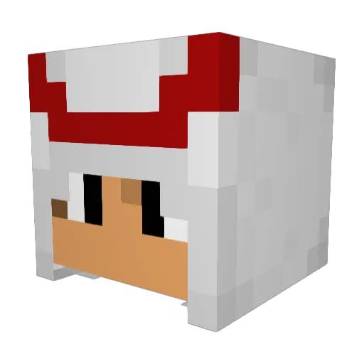 ShurumbrelaTV Minecraft avatar head, 3D render