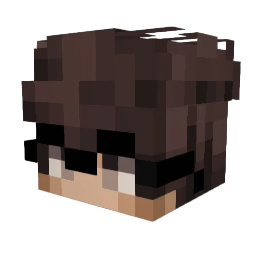 Shushannn Minecraft avatar head, 3D render