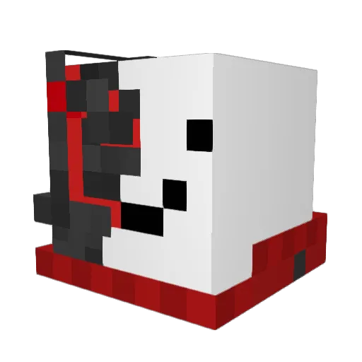 ShutFire123 Minecraft avatar head, 3D render
