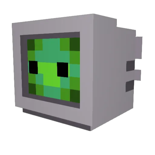 ShutUpSoder Minecraft avatar head, 3D render