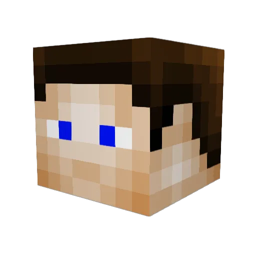 Shuthulu Minecraft avatar head, 3D render