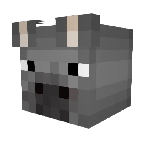 Shutruk Minecraft avatar head, 3D render