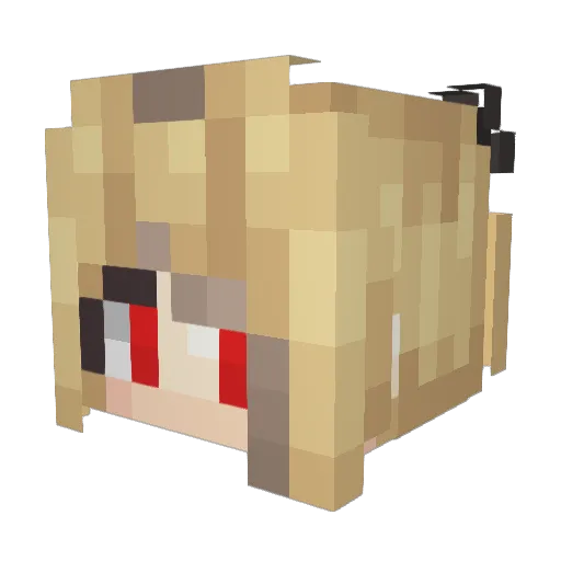 Shutter_Eye Minecraft avatar head, 3D render