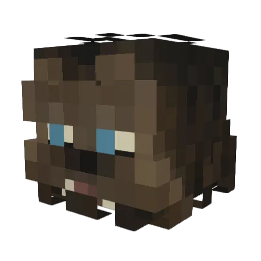 Shuttersniper Minecraft avatar head, 3D render