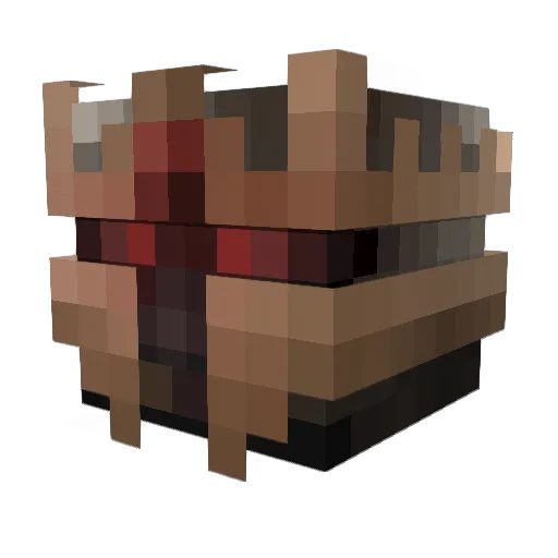 Shuttiii Minecraft avatar head, 3D render
