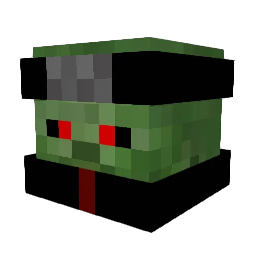 ShuttleBug Minecraft avatar head, 3D render