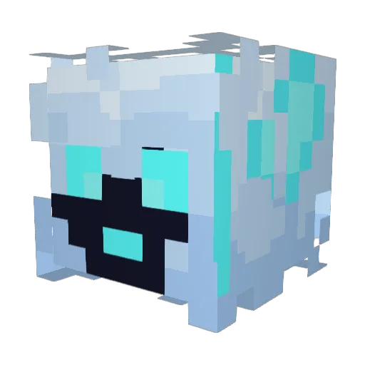 Shuureo Minecraft avatar head, 3D render