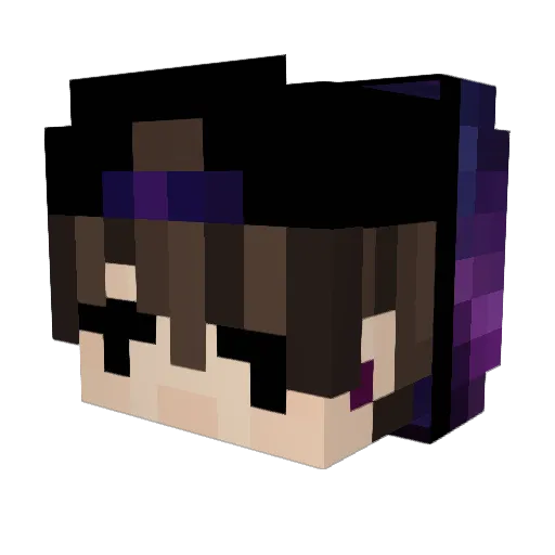 Shv3dS0lyaga Minecraft avatar head, 3D render