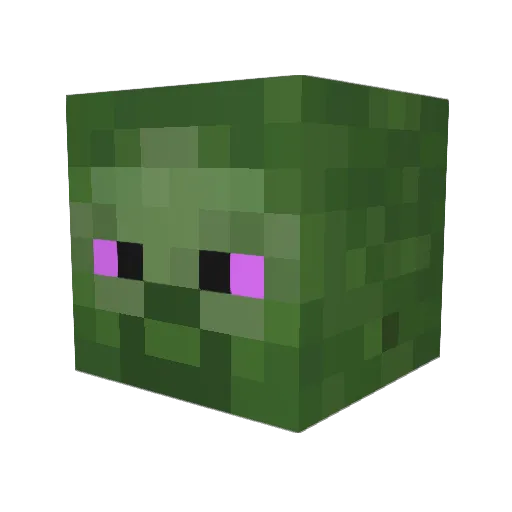 Shwizzly Minecraft avatar head, 3D render