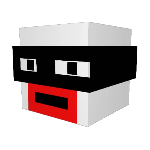 Shwonkmcshuffle Minecraft avatar head, 3D render