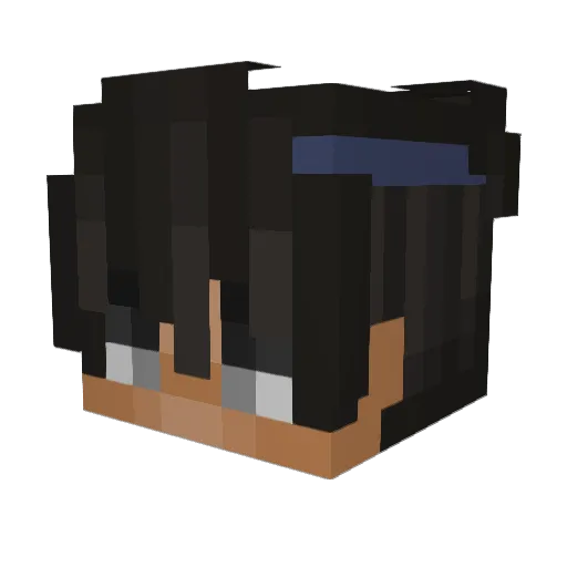 Shxdoh Minecraft avatar head, 3D render