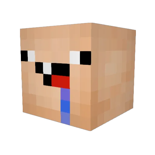 Shxdxw Minecraft avatar head, 3D render