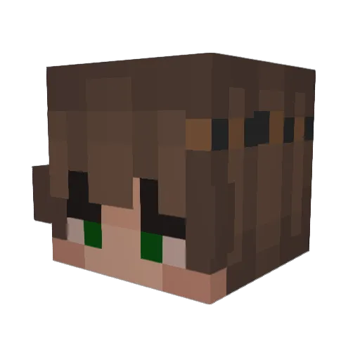 Shxro_ Minecraft avatar head, 3D render