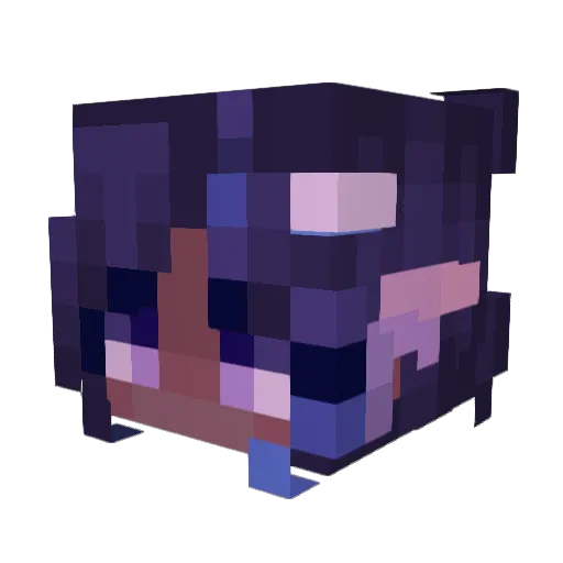 ShxrtieDxh Minecraft avatar head, 3D render