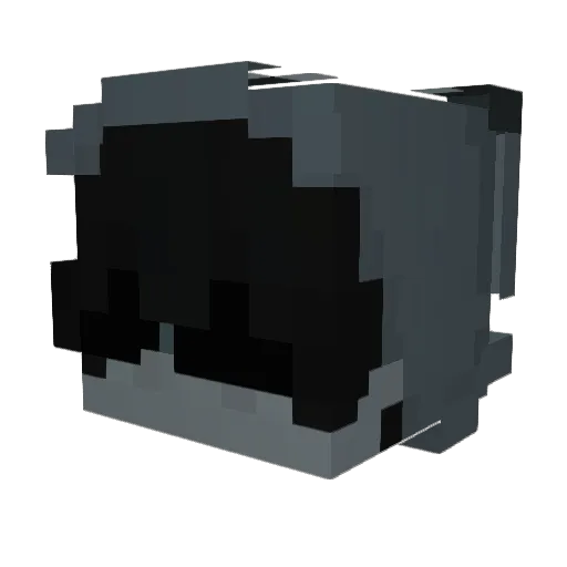 Shxt0_ Minecraft avatar head, 3D render