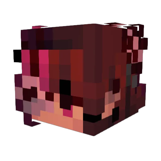 ShyElf Minecraft avatar head, 3D render