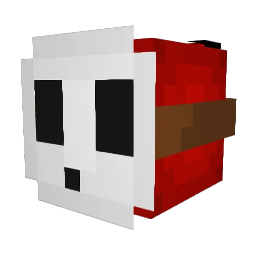 ShyGuy303 Minecraft avatar head, 3D render