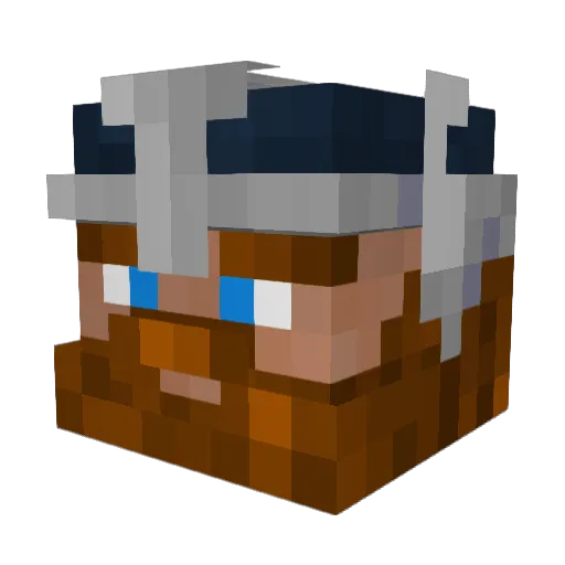 ShyLeNain Minecraft avatar head, 3D render