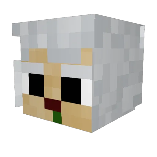 ShyLemon Minecraft avatar head, 3D render
