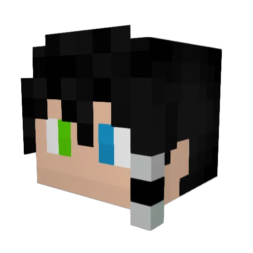 ShyMan_ Minecraft avatar head, 3D render