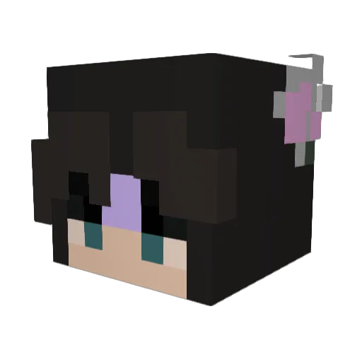 ShyWalker Minecraft avatar head, 3D render