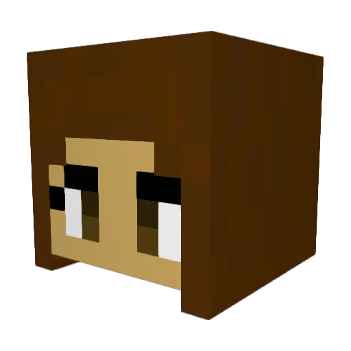 ShyWatermelon Minecraft avatar head, 3D render