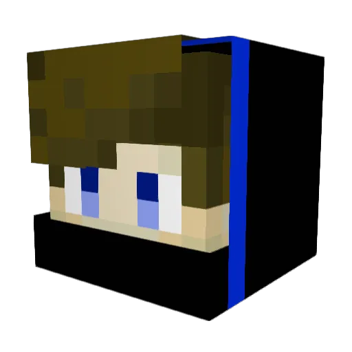 ShyWope Minecraft avatar head, 3D render