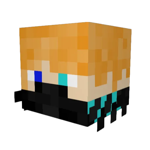 Shy_Storm1 Minecraft avatar head, 3D render