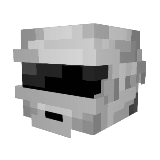 Shyamin Minecraft avatar head, 3D render