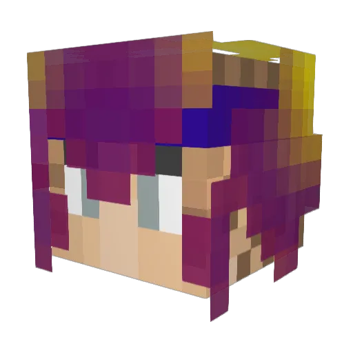 Shyang105 Minecraft avatar head, 3D render