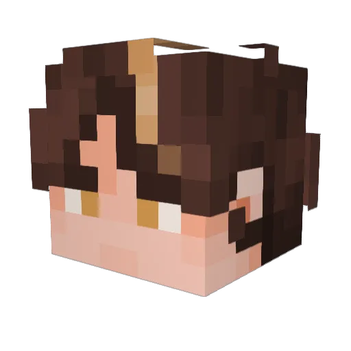 Shybenyk Minecraft avatar head, 3D render