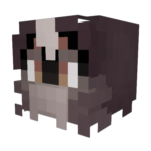 Shyderweb Minecraft avatar head, 3D render