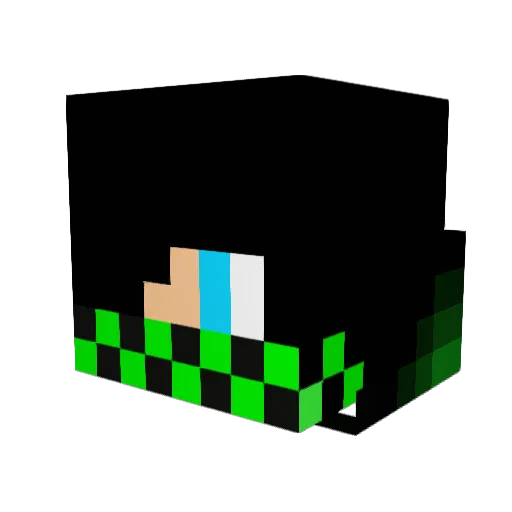 Shydzi Minecraft avatar head, 3D render