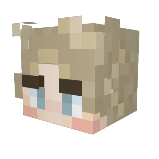 Shyg0l_ Minecraft avatar head, 3D render