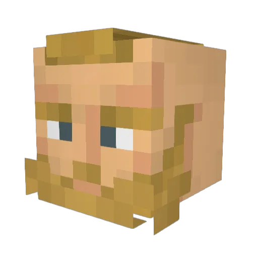 Shyle25 Minecraft avatar head, 3D render