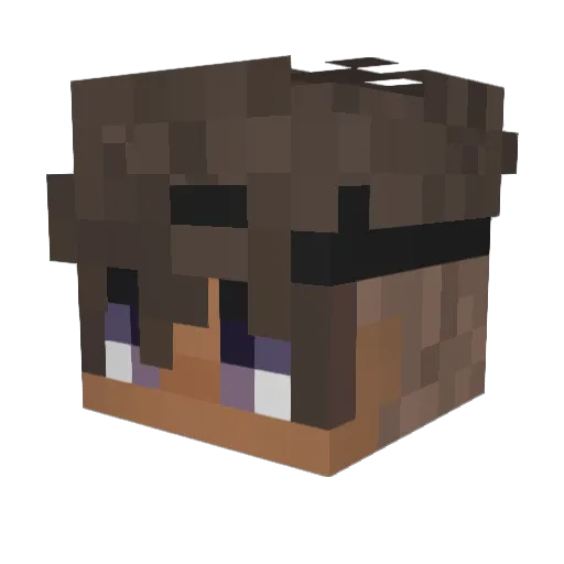 Shylo9ine Minecraft avatar head, 3D render