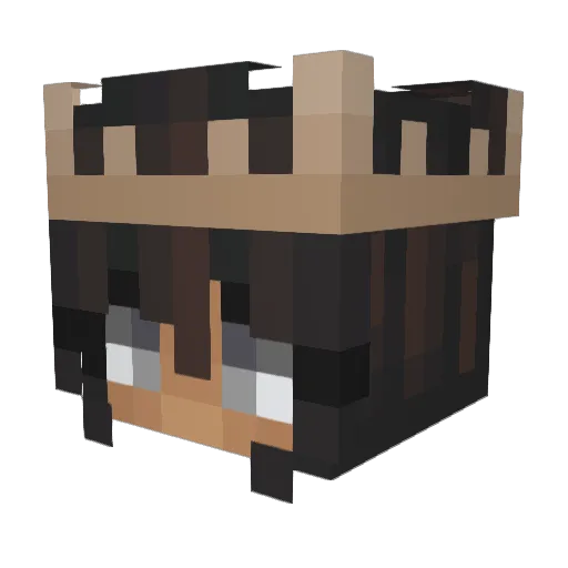 Shylonz Minecraft avatar head, 3D render