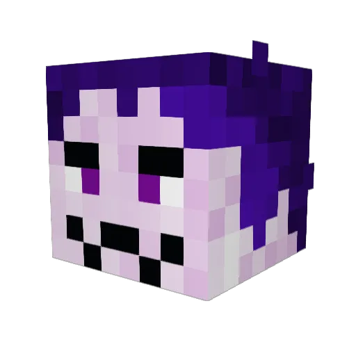 Shymon77 Minecraft avatar head, 3D render