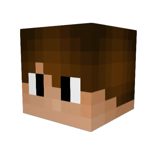 ShynRou Minecraft avatar head, 3D render