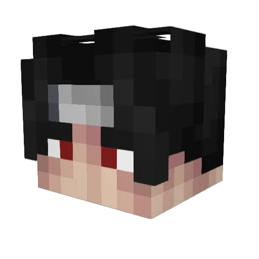 ShynaK Minecraft avatar head, 3D render